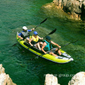 Высококачественные пользовательские оптовые водные спортивные надувные 3-местные каякские пластиковые зеленые 3-местные каяки для трех человек